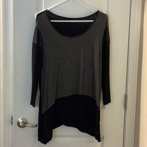 Extra large blouse to be worn with jeggings and boots.